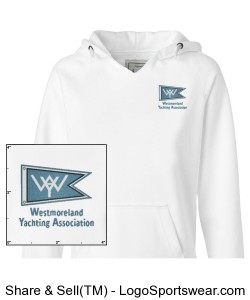 Ladies Embroidered Logo Sweatshirt, White Color Design Zoom